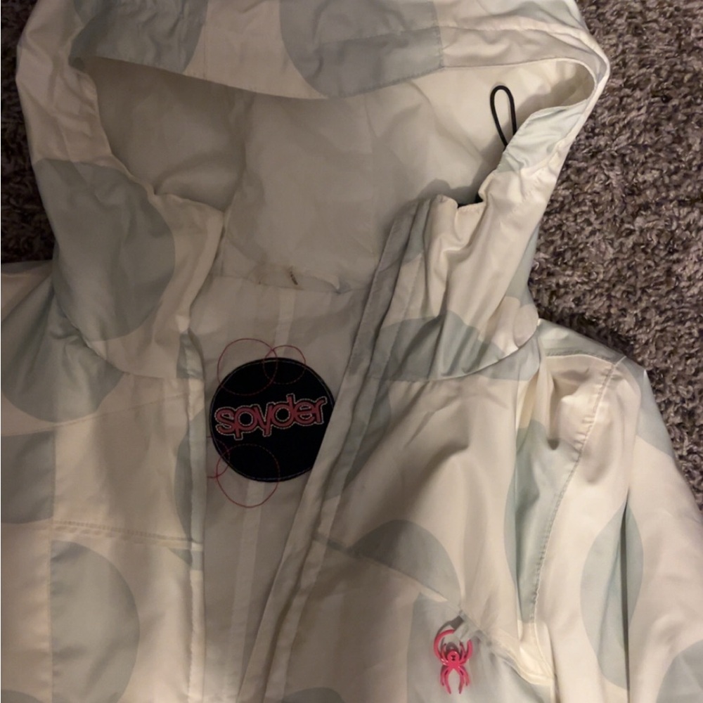 Spyder Kids' White and Gray Raincoat - Picture 2 of 5